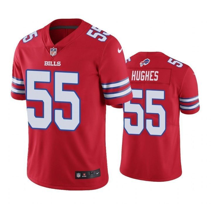 Men Buffalo Bills #55 Jerry Hughes Nike Red Game NFL Jersey